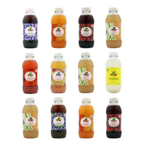 12 jugos surtidos x 480ml con azúcar